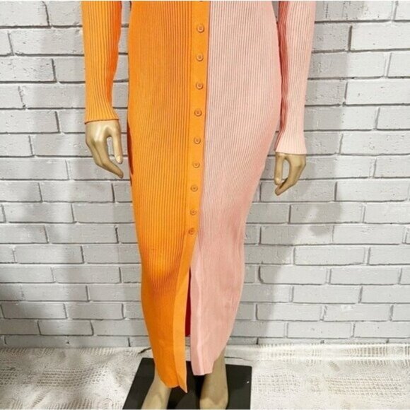 Staud Shoko Sweater Dress (Versatile Cardigan / Dress) — Rib Knit - Picture 3 of 11